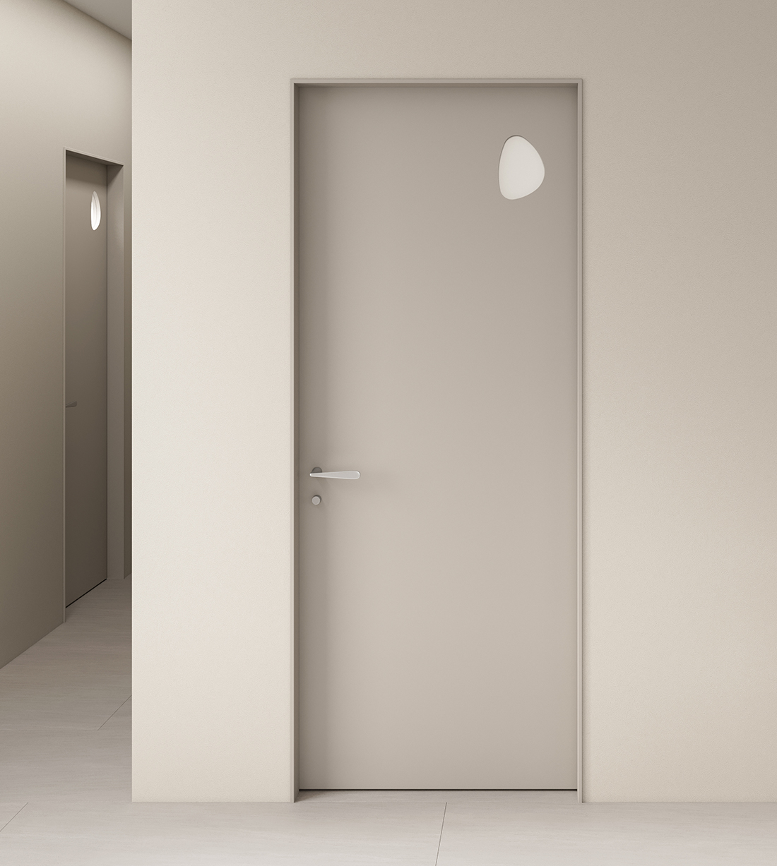 무몰딩 글래스 도어