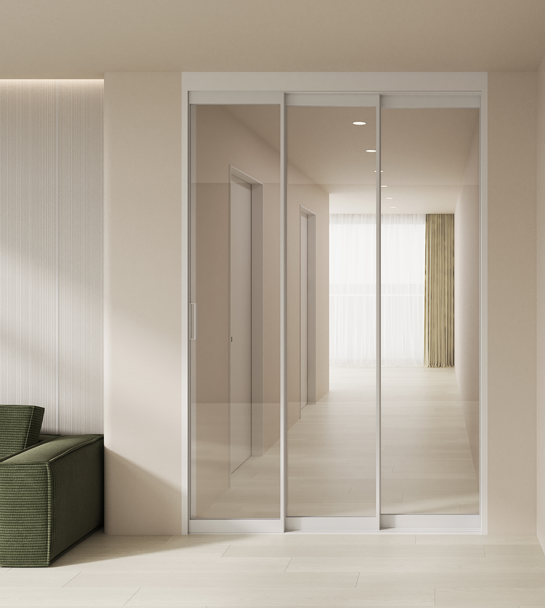 슈퍼 슬림 반자동 3연동